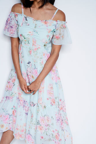 Multi Color Off Shoulder Gown, Multi Color, image 6